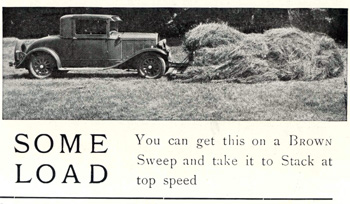 George Browns hay sweep about 1930